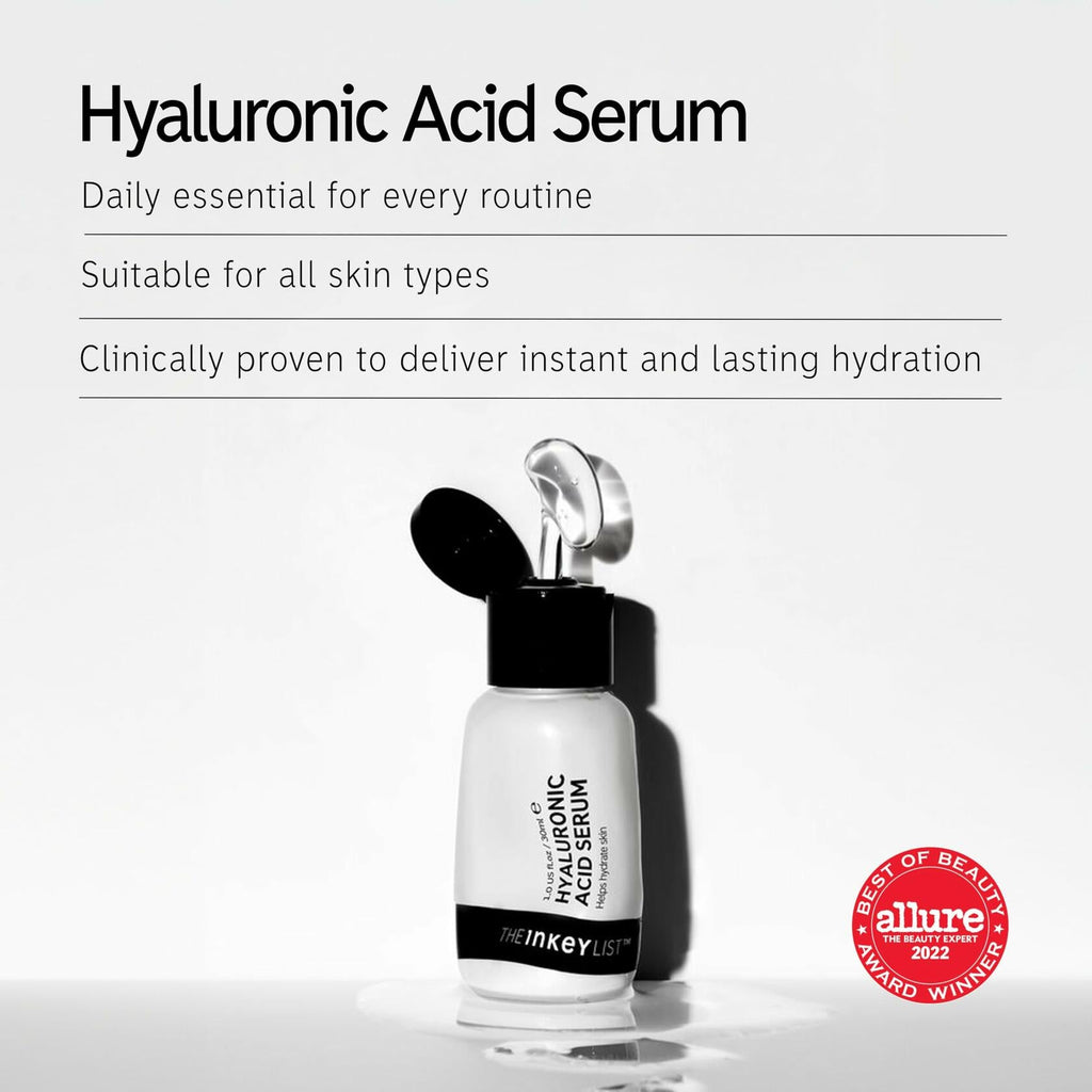 The INKEY List Hyaluronic Acid Serum 1oz - Hydrating Plump Smooth Skin New