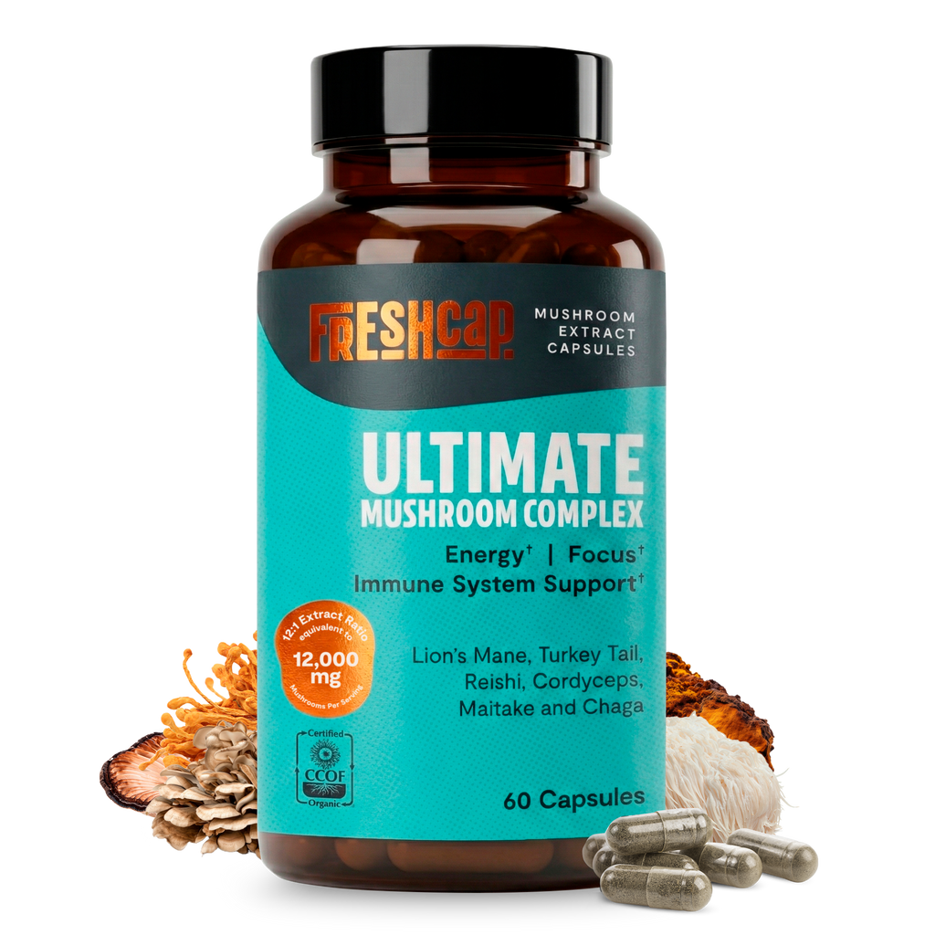 Organic Mushroom Complex Supplement Capsules